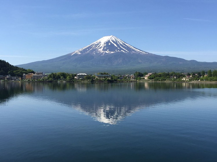 山梨県 河口湖 富士山