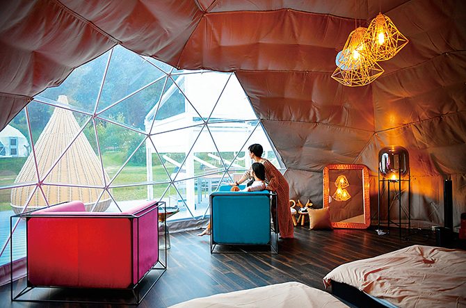 グランピング 子連れ BBQ