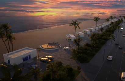 URBAN CAMP HOTEL Marble Beach ジャグジー 夕日