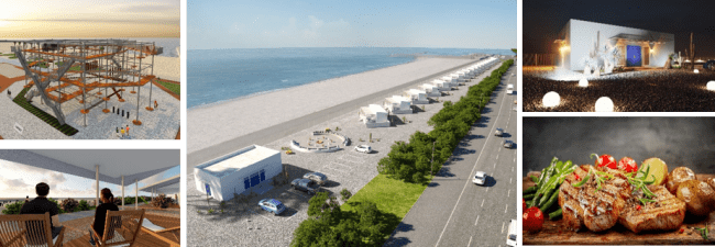 URBAN CAMP HOTEL Marble Beach ジャグジー 夕日