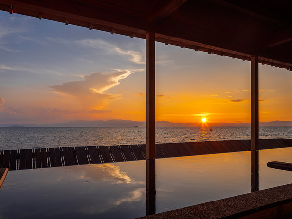 蒼の湖邸 BIWAFRONT HIKONE 琵琶湖 客室温泉露天風呂