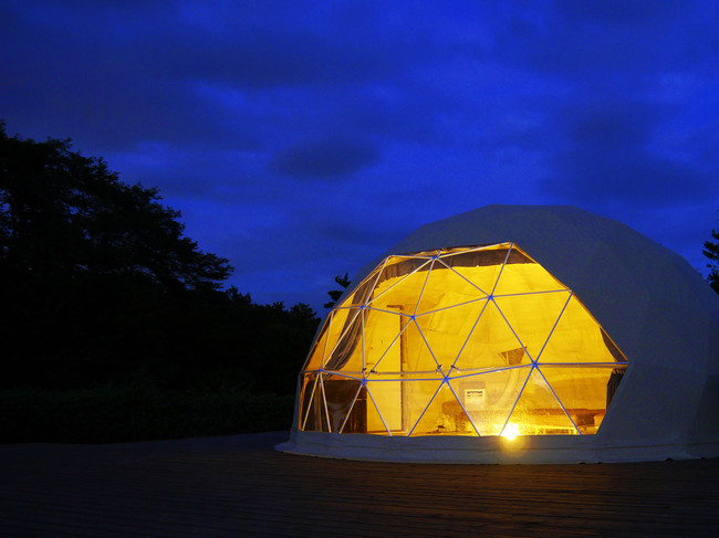 らかん高原 スカイパーク オートキャンプ場 グランピングキャビン 星空