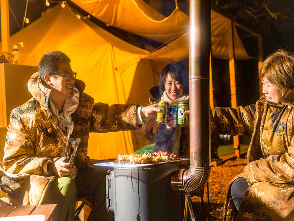 和心村 グランピング 焚き火