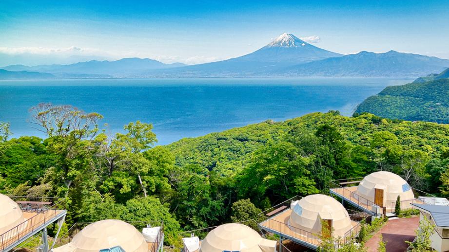 西伊豆グランピング 天空テラス 富士山