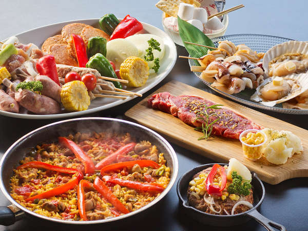 花山水 グランピング アメリカンBBQ