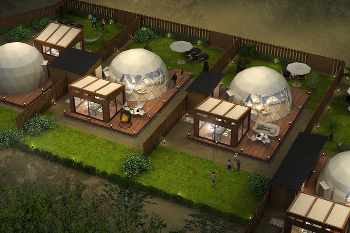 Olive GLAMP淡路島Virgin Valley ドッグラン