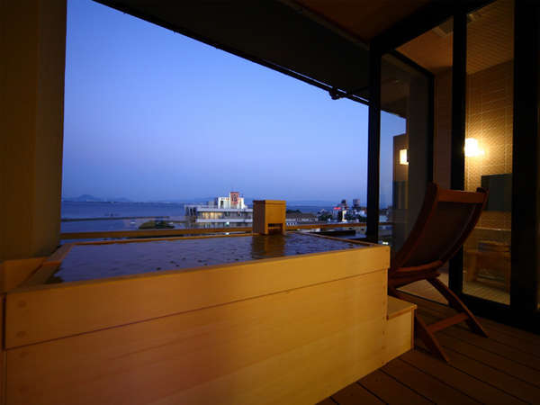 おごと温泉 びわこ緑水亭 露天風呂付き客室