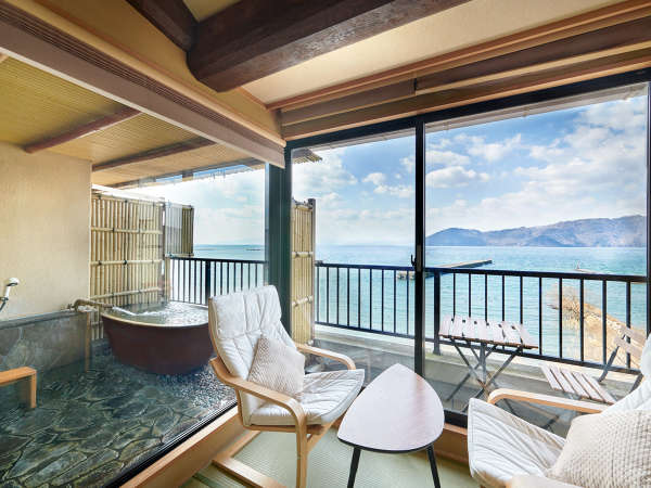 旅館 紅鮎 半露天風呂