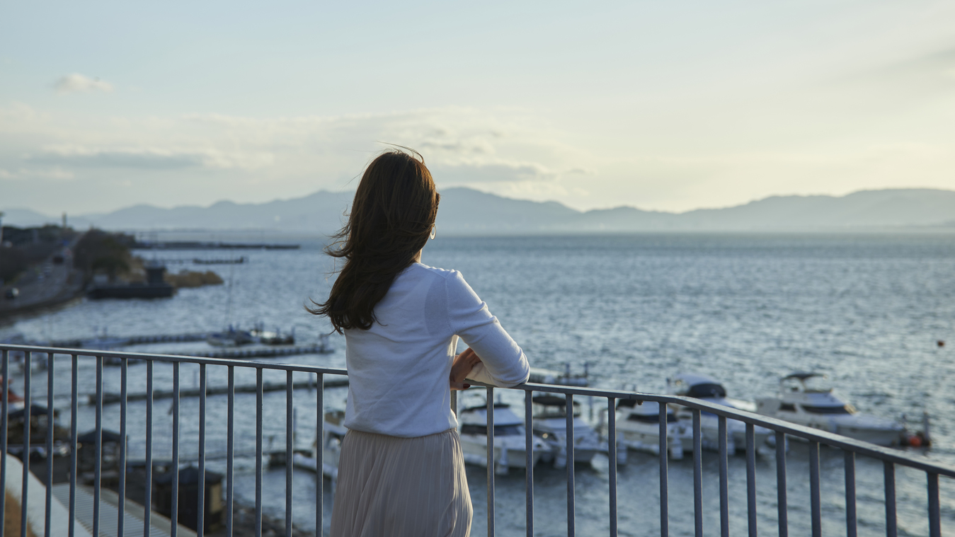 セトレマリーナびわ湖 マリーナ 夕日