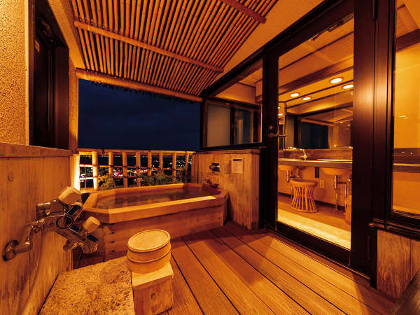 里湯昔話 雄山荘 露天風呂付き客室