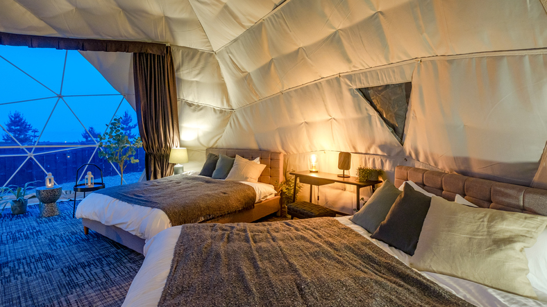 富山 グランピング 立山連峰